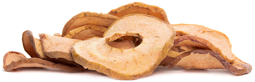 Jablka sušená křížaly jahodové - z boku